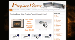 Desktop Screenshot of fireplacebloweroutlet.com