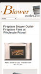 Mobile Screenshot of fireplacebloweroutlet.com